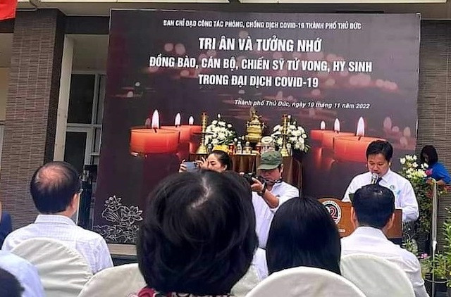 Lễ tưởng niệm đồng bào và cán bộ, chiến sĩ hy sinh, tử vong trong đại dịch COVID-19