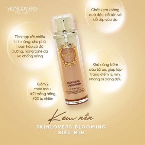 Đình chỉ lưu hành, thu hồi mỹ phẩm Skinlovers Blooming Foundation No.21 không đạt tiêu chuẩn chất lượng