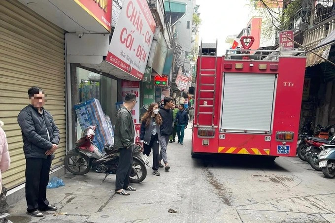 Hà Nội xảy ra cháy tại nhà dân ở phố Triều Khúc