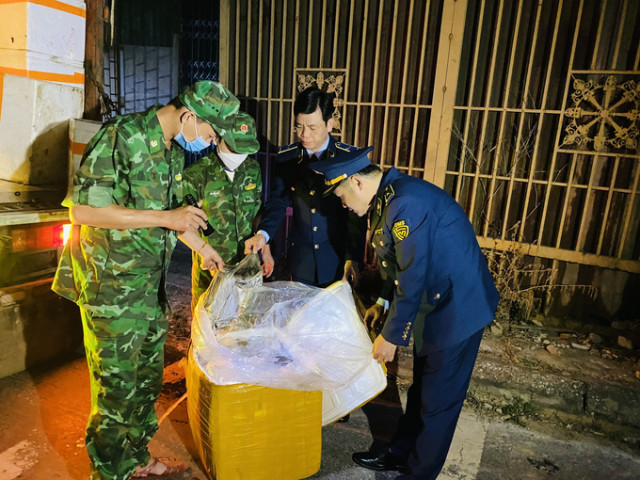 Quảng Trị phát hiện ô tô vận chuyển gần 1,7 tấn lòng lợn không rõ nguồn gốc xuất xứ