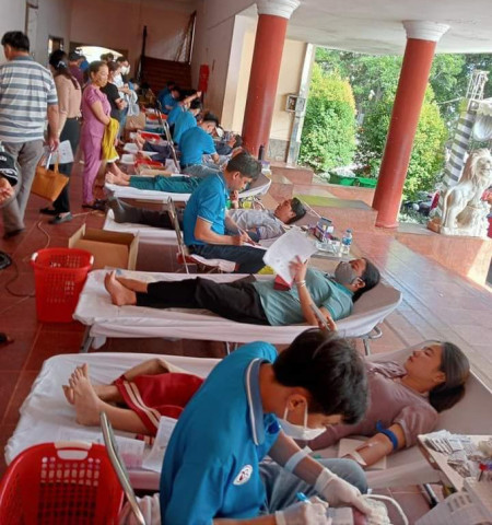 Huyện Lộc Ninh, Bình Phước:  500 đơn vị máu được hiến đợt 1 năm 2023