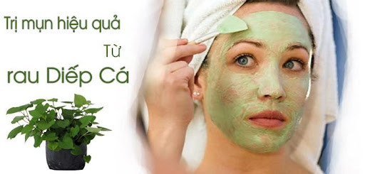 Cách dùng rau diếp cá trị mụn đạt hiệu quả cao