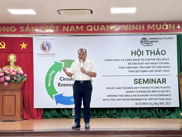 Chính sách và công nghệ tái chế phế liệu nhựa, để sản xuất hạt nhựa tái sinh, thực hiện mục tiêu kinh tế tuần hoàn
