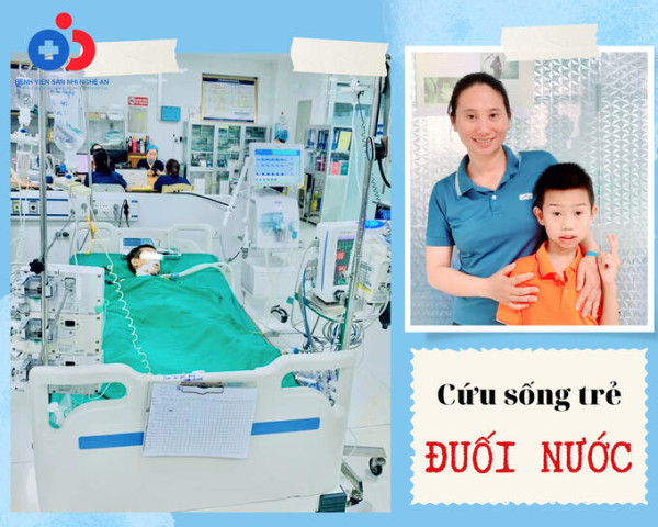 Nghệ An cứu sống bệnh nhi 7 tuổi bị ngừng tim do đuối nước