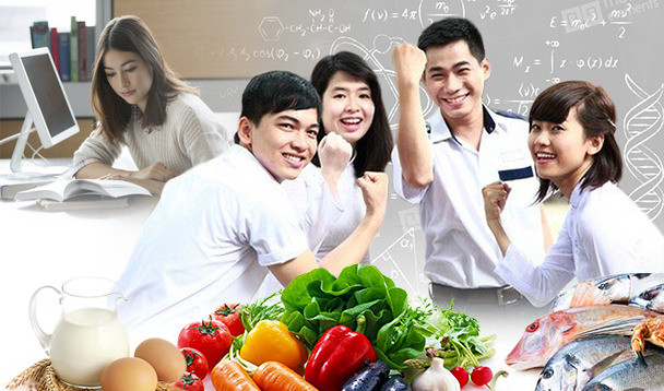 Dinh dưỡng tốt cho các sĩ tử trong mùa thi