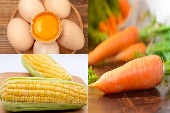 Thực phẩm màu cam, vàng giúp giảm mỏi mắt