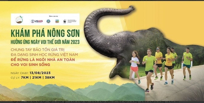 Quảng Nam hưởng ứng Ngày Voi thế giới 12/8 với giải chạy "Khám phá Nông Sơn" 2023