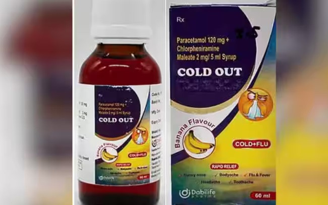WHO cảnh báo lô siro điều trị cảm lạnh Cold Out chứa hàm lượng chất độc hại