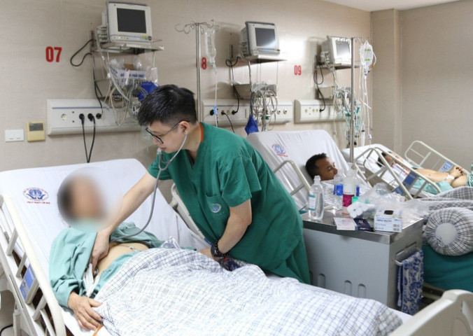 Phú Thọ phẫu thuật cắt khối kén khí phổi khổng lồ cứu người bệnh thường xuyên đau tức ngực, khó thở