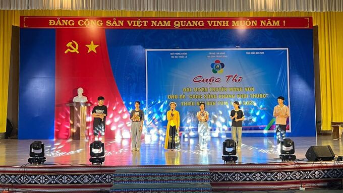 Kon Tum: Cuộc thi đội nhóm tuyên truyền măng non “Cuộc sống không khói thuốc”
