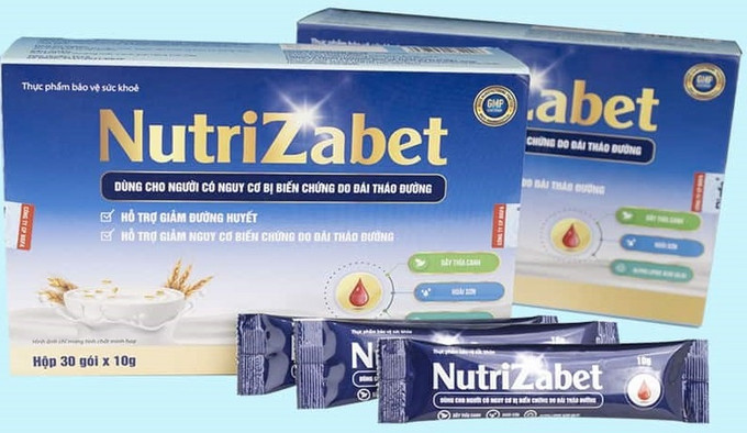 Cảnh báo Thực phẩm bảo vệ sức khỏe Nutrizabet quảng cáo gây hiểu nhầm có tác dụng như thuốc chữa bệnh