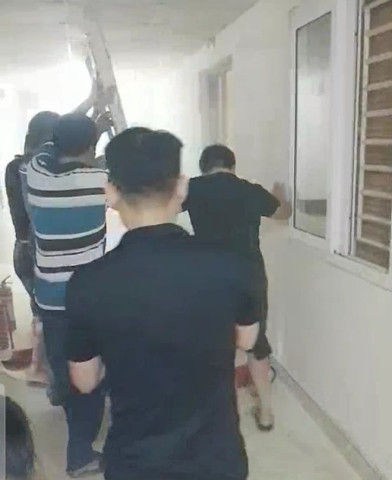 Nghệ An xảy ra cháy tại một căn hộ trong khu chung cư Kim Thi
