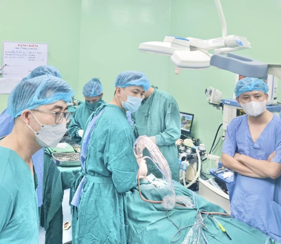 Bệnh viện Sản Nhi Nghệ An phẫu thuật cho trẻ sơ sinh bị dị tật tịt lỗ mũi sau 2 bên hiếm gặp