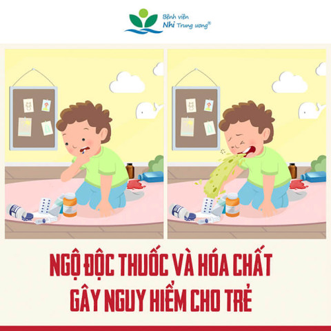 Ngộ độc hóa chất gây nguy hiểm cho trẻ