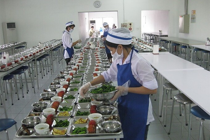 Đảm bảo an toàn thực phẩm  tại bếp ăn trường học