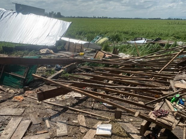 An Giang: Mưa dông làm sập và tốc mái 282 căn nhà