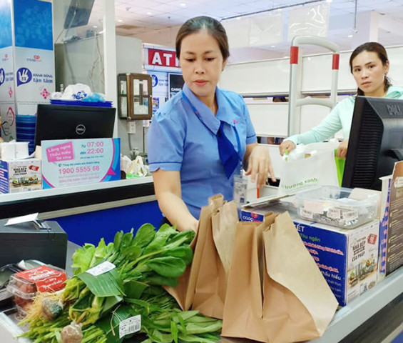 Hà Nội: 100% trung tâm thương mại không sử dụng túi nilon khó phân hủy, sử dụng các sản phẩm bao bì thân thiện với môi trường
