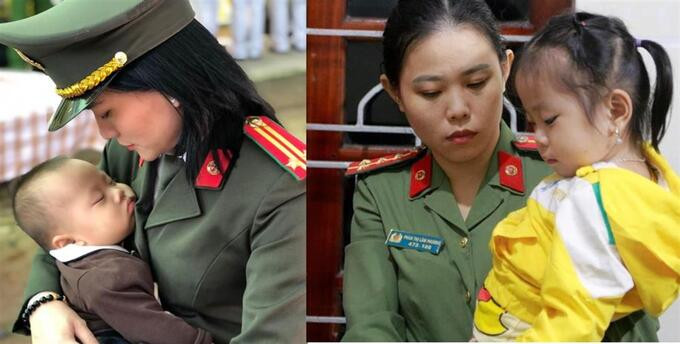 Hội Phụ nữ Công an tỉnh Hà Tĩnh, Hội Phụ nữ Công an huyện Nghi Xuân nhận đỡ đầu 2 con của Đại uý Trần Trung Hiếu
