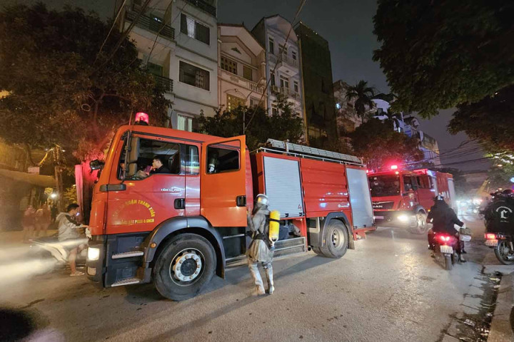 Hà Nội xảy ra cháy tại một quán bia, gần phố đi bộ Thanh Xuân