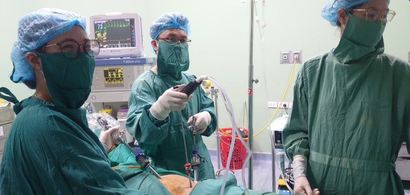 Nghệ An: Phẫu thuật nội soi cho sản phụ có thai ngoài tử cung ở vị trị hiếm gặp