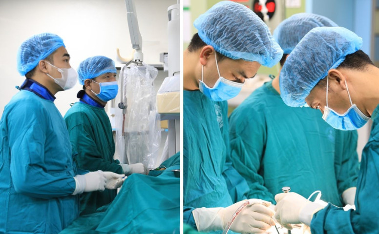 Vĩnh Phúc phối hợp nút mạch khối u trước mổ để phẫu thuật cắt thành công khối u nguyên sống vùng cùng cụt