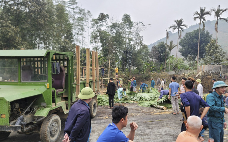 Yên Bái xảy ra vụ hỏa hoạn thiêu rụi nhà sàn của người dân