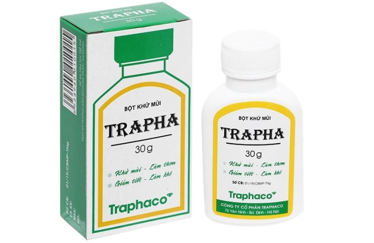 Hà Nội đình chỉ lưu hành, và tiêu huỷ mỹ phẩm Bột khử mùi Trapha - Hộp 1 chai 30 g của Công ty Cổ phần Traphaco