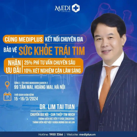 Toạ đàm "Phòng ngừa bệnh tim mạch cùng Dr. Lim Tai Tian" tại Mediplus