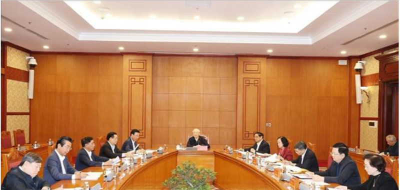 Tổng Bí thư Nguyễn Phú Trọng chủ trì họp Tiểu ban Nhân sự Đại hội XIV của Đảng