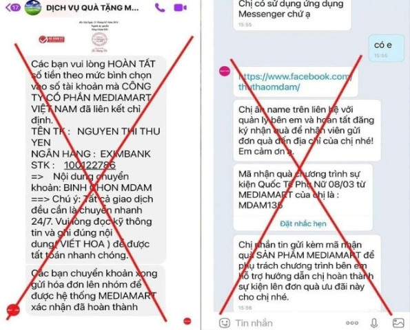 Công an Hà Nội khuyến cáo người dân cần cảnh giác trò lừa đảo giả danh các sàn thương mại điện tử, siêu thị điện máy