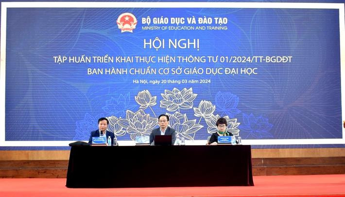 Tập huấn triển khai thực hiện Thông tư ban hành chuẩn cơ sở giáo dục đại học