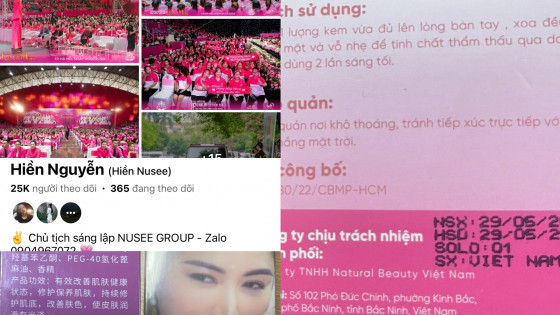 Bài 3: Mỹ phẩm Nusee không rõ nguồn gốc xuất xứ, có dấu hiệu chứa chất cấm do "thủ lĩnh" bán, nhưng "Boss" Tiến lại chối bỏ trách nhiệm?