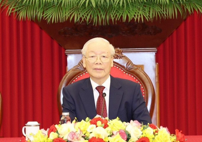 Tổng Bí thư Nguyễn Phú Trọng gửi Thư chúc mừng năm mới hai nước Lào và Campuchia