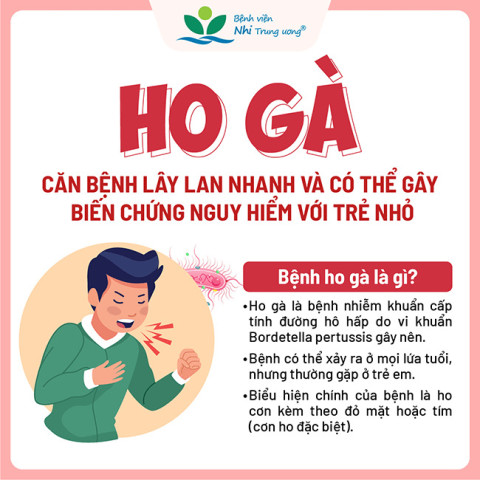 Infographic: Bệnh ho gà lây lan nhanh và có thể gây biến chứng ở trẻ nhỏ