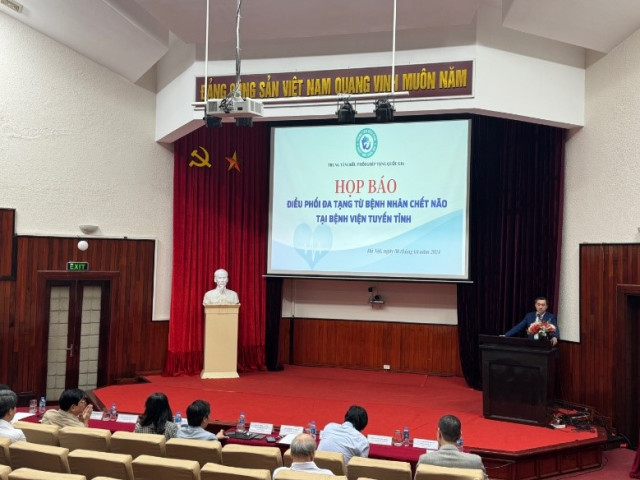 Đại diện Bộ Y tế tham dự họp báo “Điều phối đa tạng của bệnh nhân chết não từ bệnh viện tuyến tỉnh”