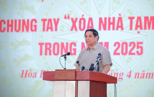 Bài phát biểu của Thủ tướng Chính phủ tại Lễ phát động phong trào thi đua cả nước chung tay “xóa nhà tạm, nhà dột nát” trong năm 2025