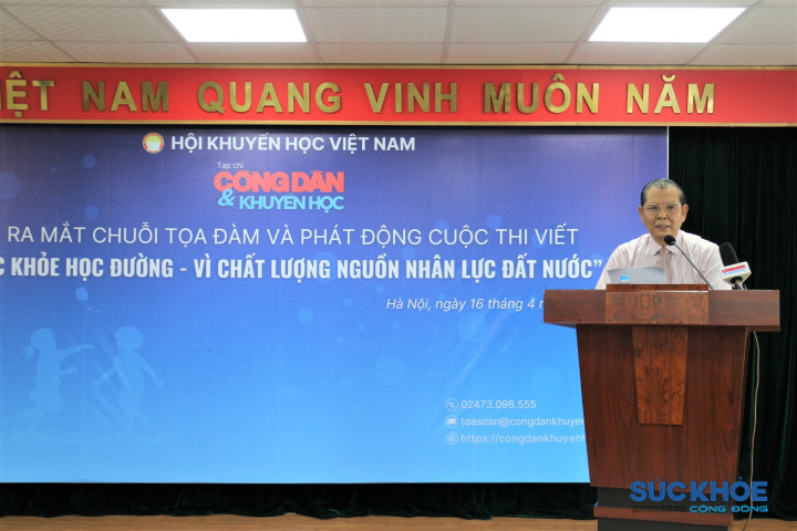 Lễ ra mắt chuỗi tọa đàm và phát động cuộc thi viết "Sức khỏe học đường - Vì chất lượng nguồn nhân lực đất nước"