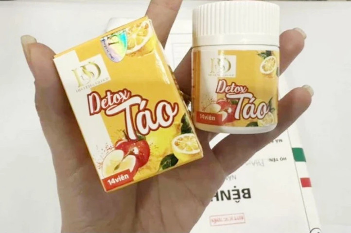 Cảnh báo sản phẩm Detox Táo hỗ trợ giảm cân có chứa chất cấm Sibutramin