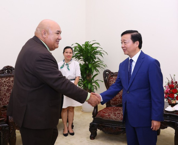Phó Thủ tướng Trần Hồng Hà tiếp Tiến sĩ Saia Ma'u Piukala, Giám đốc Tổ chức Y tế Thế giới (WHO) khu vực Tây Thái Bình Dương