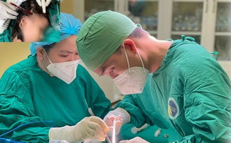 Tây Ninh: Cấp cứu một trường hợp bé gái 4 tuổi bị cây bút đâm vào vùng đầu
