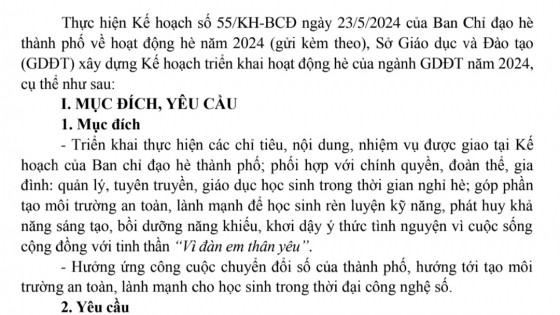 Hải Phòng: Nghiêm cấm các trường trên địa bàn thành phố tổ chức dạy học hè trước ngày 15/8/2024