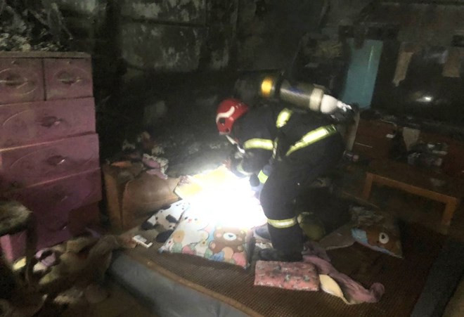 Hải Phòng: Một đám cháy nhanh chóng được người dân dùng bình cứu hỏa dập tắt