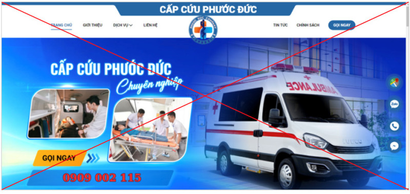 TP. Hồ Chí Minh: Phát hiện cơ sở cung cấp dịch vụ vận chuyển cấp cứu không phép trên địa bàn Quận 8