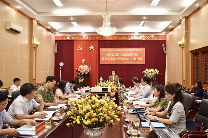 Yên Bái: Tuân thủ đúng quy chế, trách nhiệm trong từng khâu trong Kỳ thi tốt nghiệp THPT 2024
