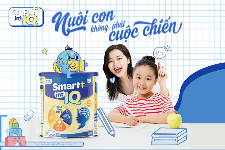 Sản phẩm dinh dưỡng công thức Smart IQ: Vì sự phát triển trí não - thể chất một cách toàn diện