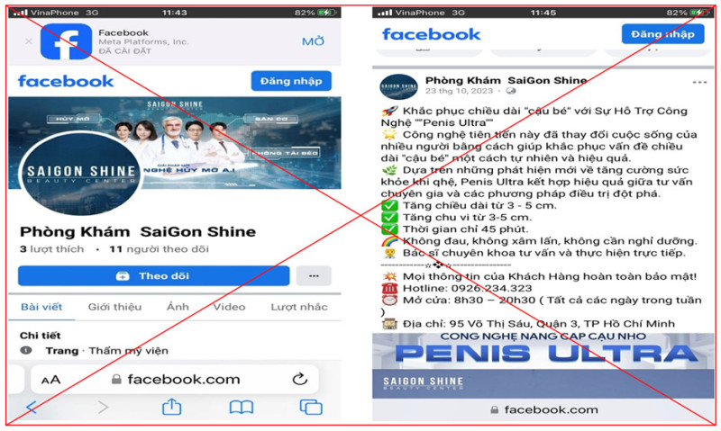 TP. Hồ Chí Minh: Cảnh báo người dân về cơ sở SaiGon Shine quảng cáo, điều trị “nam khoa” trái phép