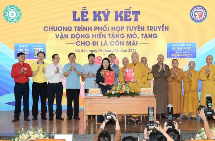 Lan tỏa phong trào đăng ký hiến mô, tạng đến toàn thể chức sắc, tăng ni, cộng đồng phật tử