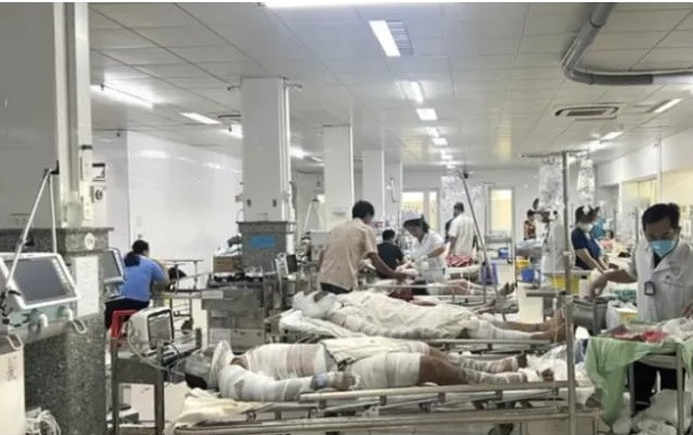 Bình Dương: Xảy ra vụ tai nạn lao động khiến 9 người bị thương