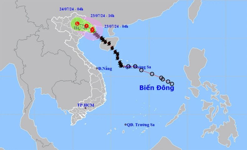 Bão số 2 giật cấp 11 trên vùng ven biển Quảng Ninh - Hải Phòng