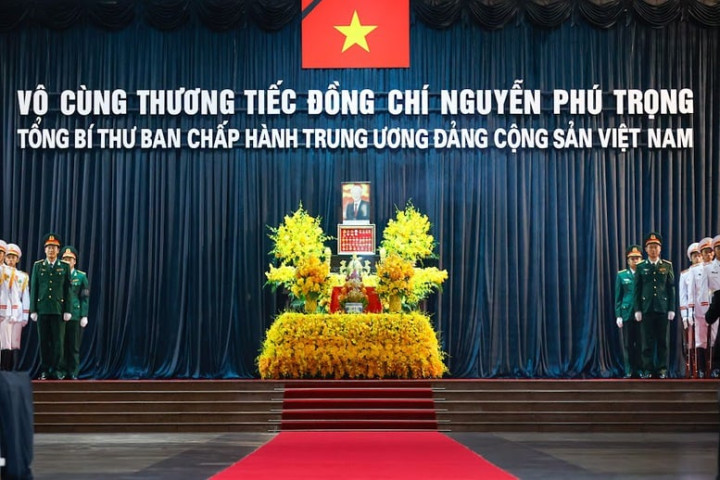 Lãnh đạo Đảng, Nhà nước viếng Tổng Bí thư Nguyễn Phú Trọng